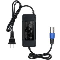 Kuyal Mobility Scooter Battery Charger, 24V 4A Power Supply for Hoveround Mpv5 Chair, Electric Wheelchair, Jazzy Power Chair, Shoprider Mobility Scootie Scooter Adapter with Fan