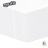 Mat Board Center, Pack of 25 11x14 1/8" White Foam Core Backing Boards