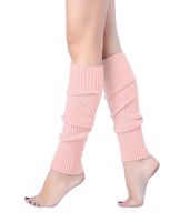 V28Women Winter 80s Eighty's Warm Leg Warmers Knitted Long Socks (Pink)