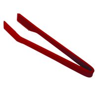 Kuhn Rikon 6-Inch Small Silicone Chef's Tongs, Red