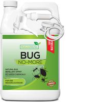 Bug- No-More | Natural Insect & Pest Control Spray | Ant Roach Termite Fly Mosquito Flea & Spider Killer | Organic Indoor Outdoor Pesticide I Home Patio Lawn & Garden Insecticide | Kid & Pet Safe 64oz