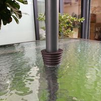 Do4U Umbrella Cone Umbrella Wedge Parasol Base Stand Patio Table Hole Ring Plug (Brown)