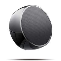 Portable Bluetooth Speakers, Stainless Steel Wireless Speaker with Compact Size, Mini Office Speaker with Built-in Mic,Car Handsfree Call, AUX and TF Card Slot for iPhone,iPad,Tablet - Black