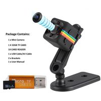 Mini Hidden Spy Camera Night Vision Security Camcorder Nanny Cam Video Recorder HD 1080P/720P with 32GB Memory Card & Card Reader-2 Year Warranty