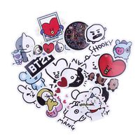 Teblacker BTS Car Sticker, Kpop Bangtan Boys Waterproof Vinyl Sticker Decals for Car Motorcycles Bicycle Skateboard Laptop MacBook iPad and More (20 Piece)