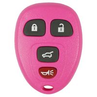 qualitykeylessplus Pink Remote Replacement 4 Button (Hatch) Keyless Entry FCC ID: OUC60270 Free KEYTAG