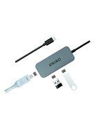 USB C Hub Adapter, Nino Slim Aluminum USB C to HDMI / 2 USB 3.0 Ports, for MacBook/Chromebook Pixel and More ...