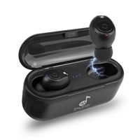 [Tolson Tech] Ttunex1 Water Resistant True Wireless Water Resistant Bluetooth Earbuds (Wireless Charging Carrying case/Power Bank) Bluetooth Version 5.0
