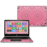 Mightyskins Skin Compatible with Hp Pavilion X360 14" (2017) - Pink Bandana | Protective, Durable, and Unique Vinyl Decal Wrap Cover | Easy to Apply, Remove, and Change Styles | Made in The USA