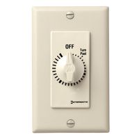 Intermatic FD430M 30-Minute Spring-Loaded Wall Timer for Fans and Lights, Ivory