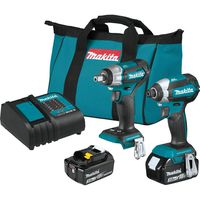 Makita XT284SX1 18V LXT Lithium-Ion Brushless Cordless 2-Pc. Combo Kit (3.0Ah)