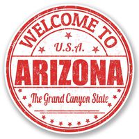 2 x 10cm/100mm Arizona Grand Canyon Vinyl Sticker Decal Laptop Travel Luggage Car iPad Sign Fun #5239