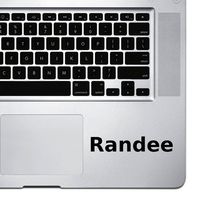 (2x) StickAny Palm Series Randee Sticker for Macbook Pro, Chromebook, and Laptops (Black)