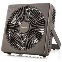 OPOLAR 8 Inch Desk Fan(Included Adapter), USB Operated, 4 Speeds+Natural Wind, Timer, Quiet Operation, Seven Blades, Adjustable Angle, Desktop Personal Cooling Fan for Office, Living Room, Bedroom