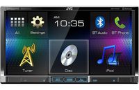 JVC KW-V41BT 2 Din Bluetooth Car DVD Receiver 7" Monitor w Android/iPhone Apps (Certified Refurbished)