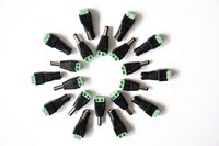 10 Pair 10 x Male + 10 x Female 5.5mmx2.1mm DC Power Cable Jack Adapter Connector Plug Led Strip CCTV Camera Use 12V
