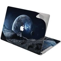 Cavka Vinyl Decal Skins for Apple MacBook Pro 13" 2019 15" 16" 2018 2016 Retina 2017 Mac Air 11 Mac 12 Earth Blue Fantasy Highland Laptop Print Art Planet Design Moon Cover Space Protective Sticker