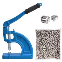 Yescom Generation II Free Stand Grommet Machine #2 Die and 600 Nickel Grommets Table Mount Hand Press Eyelet Hole Tool