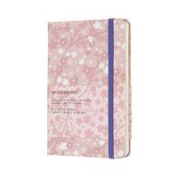 Moleskine Limited Edition Sakura Notebook, Hard Cover, Pocket (3.5" x 5.5") Plain/Blank, Pink
