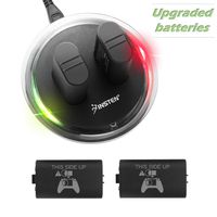 【2019 UPGRADED VERSION】Insten For Xbox One Battery Pack, 2X 2800mAh Rechargeable Battery with Dual Charging Dock & USB Cable For Microsoft Xbox One / Xbox One S / One Elite / One X Wireless Controller