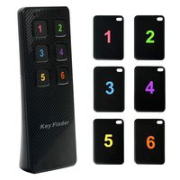 Key Finder, Kyerivs New Model Wireless RF Item Locator Key Tracker with Remote Control, Key Locator Item Finder with 1 RF Transmitter and 6 Receivers, Keys Luggage Phone Pet Wallet Tracker