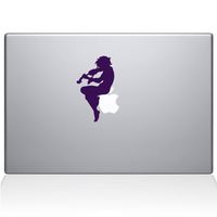 The Decal Guru Cherub Playing Violin MacBook Decal Vinyl Sticker - 11" MacBook Air - Lavender (0068-MAC-11A-LAV)