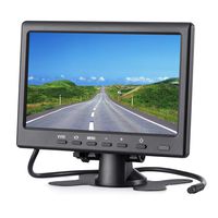 KALESMART 7 Inch 1024x600 LED Backlight TFT IPS LCD Monitor for Car Rearview Cameras, Car DVD, Serveillance Camera, STB, Satellite Receiver and Other Video Equipment-Build in Remote 