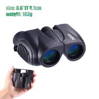 Binoculars, Compact Folding Telescope 10 x 22 with Dust Proof for Kids, Concert, Bird Watching, Traveling, Hand Strap and Carrying Bag Included - MBC03