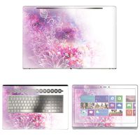 Decalrus - Protective Decal Floral Skin Sticker for HP Envy 17M AE011DX (17.3" Screen) case Cover wrap HPenvy17_ae011dx-110