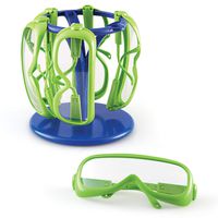 Learning Resources Science Safety Glasses with Stand, Set of 6