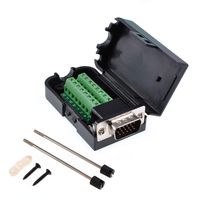 Oiyagai DB15 3+9 D-SUB VGA Male 3Row 15Pin Connector Adaptor Screw Terminal Breakout Board Free Welding