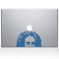 The Decal Guru Newton's Apple Decal Vinyl Sticker, 11" MacBook Air, Light Blue (2339-MAC-11A-LB)