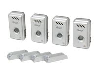 Rosewill RSHS-11001 Home Security Indoor/Window Alarm, 4 Pack (Silver)