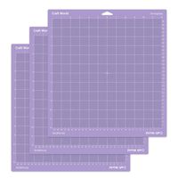 Craft World 12x12 Cutting Mat for Cricut Maker/Explore Air 2/Air/One(Stronggrip, 3 Pieces), Cricket Mat Perfect Stickiness for Thick Material
