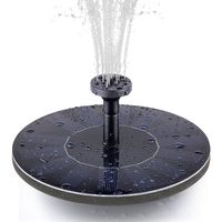 TOMONOLO Solar Fountain Pump for Bird Bath, 1.4W Free Standing Solar Powered Water Pump for Birdbath,Garden Pond Outdoor