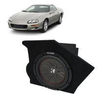 Compatible with 1993-2002 Chevy Camaro Coupe Driver Side 10" Kicker CompR CWR10 Sub Box Enclosure - Final 2 Ohm