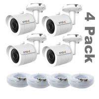 4 Pack, Samsung Compatible Bullet Camera Replacement for SDC-7340BC, by Stoic with Cable