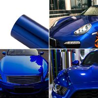 ATMOMO Blue Glossy Colorful DIY Car Body Films Vinyl Car Wrap Sticker Decal Air Release Film 1.52Mx20CM