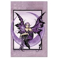 Tree-Free Greetings EcoNotes 12-Count Cute Moon Sprite Blank Notecard Set with Envelopes, Featuring Amy Brown Fairies (FS64612)