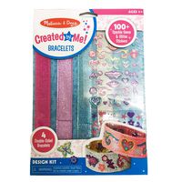 Melissa & Doug Design-Your-Own Bracelets (Arts & Crafts, Easy Tab Closure, Reversible and Adjustable, 4 Double-Sided Bracelets, Great Gift for Girls and Boys - Best for 4, 5, 6, and 7 Year Olds)