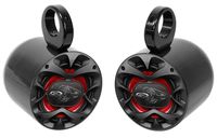 Pair Jeep Wrangler Boss 6.5" 300w 3-Way Car Audio Rollbar Soundbar Speakers