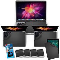 Clean Screen Wizard Microfiber Keyboard Covers Protector, Screen Protectors Cleaner Kit for MacBook Pro 15, for MacBook Pro 13, MacBook Air, Laptops Multi Size Screens, 5 Pack Cloths and Sticker 