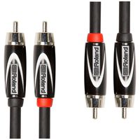 Roland 15ft Interconnect Cable, Dual RCA-RCA, Black series (RCC-15-2R2R)