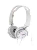 Panasonic FOLDZ On-Ear Stereo Headphones with Mic/Controller RP-DJS150M-W (White) Integrated