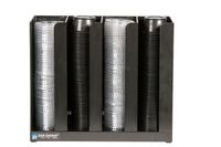 San Jamar PCL2 2" Portion Cup & Lid Organizer, Black