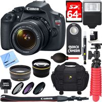 Canon EOS Rebel T5 18MP SLR Digital Camera and EF-S 18-55mm IS II Lens Kit Bundle with 64GB SDXC Memory and Accessories