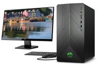 2019 HP Pavilion Gaming Desktop w/HP 27" IPS FHD Monitor | AMD Ryzen 5 Quad-Core | AMD Radeon RX 580 | 8GB DDR4 | 1TB HDD | WiFi | USB-C | DVD-RW | GbE LAN | Windows 10