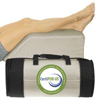 Xtra-Comfort Leg Elevation Pillow - Wedge Elevator Support Cushion for Sleeping, Swelling - Elevated Prop Up Position, Back Pain, Foot Rest, Sciatica - Knee Elevating Incline Memory Foam