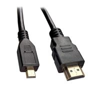 Argon40 Micro HDMI to HDMI 2.0 Cable for Raspberry Pi 4 | 2 Meters Long | Compatible with GoPro Hero 7 Black, Sony A6000, Sony A6400, Lenovo Yoga, and Lenovo ideapad