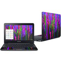 Mightyskins Skin Compatible with Samsung Chromebook 3 11.6" - Drips | Protective, Durable, and Unique Vinyl Decal Wrap Cover | Easy to Apply, Remove, and Change Styles | Made in The USA